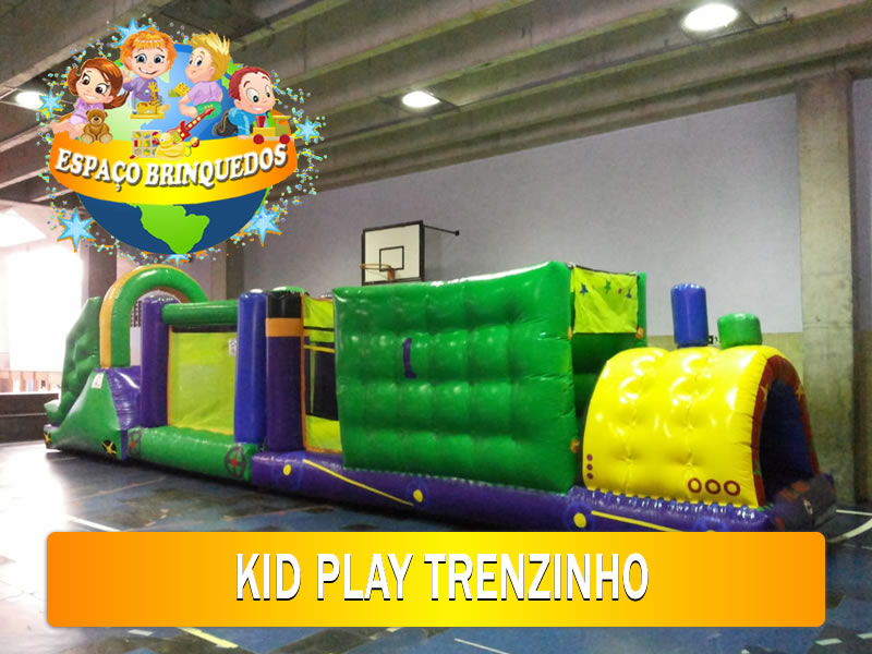 Kid play trenzinho - pula pula com aparencia de trenzinho