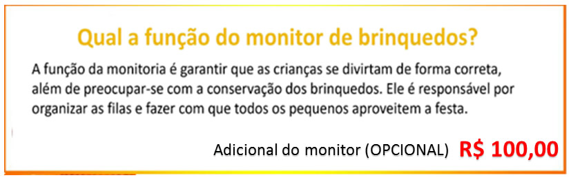 Adicional do Monitor (opcional) + R$100,00